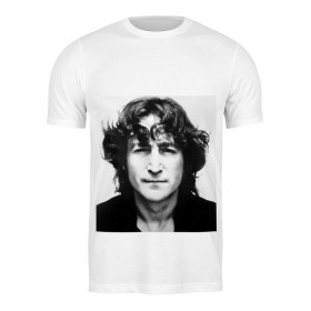 Мужская футболка с принтом Джон Леннон в Санкт-Петербурге,  |  | 