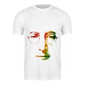 Мужская футболка с принтом Джон Леннон в Санкт-Петербурге,  |  | 