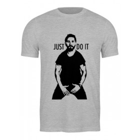 Мужская футболка с принтом Just do it в Санкт-Петербурге,  |  | Тематика изображения на принте: 
