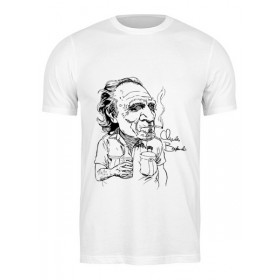 Мужская футболка с принтом Чарльз Буковски(Charles Bukowski) в Санкт-Петербурге,  |  | 