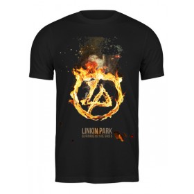 Мужская футболка с принтом Linkin Park - Burning in the skies в Санкт-Петербурге,  |  | 