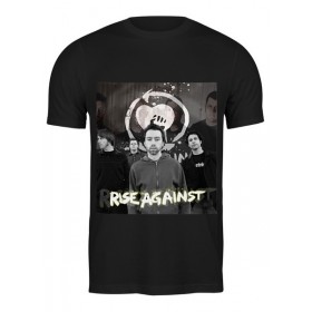 Мужская футболка с принтом Rise Against - photo в Санкт-Петербурге,  |  | Тематика изображения на принте: 