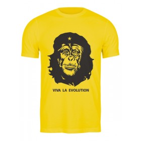 Мужская футболка с принтом Viva La Evolution в Санкт-Петербурге,  |  | 
