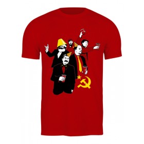 Мужская футболка с принтом Коммунистическая вечеринка в Санкт-Петербурге,  |  | 
