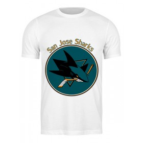 Мужская футболка с принтом San Jose Sharks в Санкт-Петербурге,  |  | Тематика изображения на принте: 