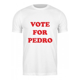 Мужская футболка с принтом Vote For Pedro в Санкт-Петербурге,  |  | 