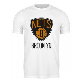 Мужская футболка с принтом Brooklyn Nets в Санкт-Петербурге,  |  | 
