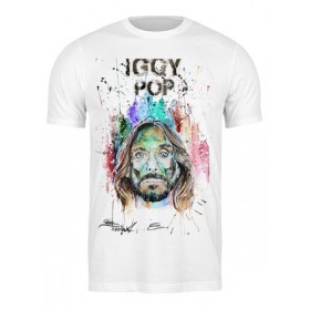 Мужская футболка с принтом Iggy Pop в Санкт-Петербурге,  |  | 