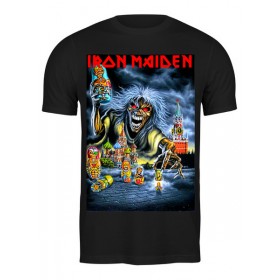 Мужская футболка с принтом Iron Maiden Band в Санкт-Петербурге,  |  | Тематика изображения на принте: 