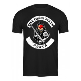Мужская футболка с принтом Five Finger Death Punch в Санкт-Петербурге,  |  | Тематика изображения на принте: 