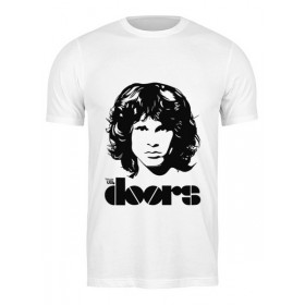 Мужская футболка с принтом The doors (Дорс) в Санкт-Петербурге,  |  | Тематика изображения на принте: 