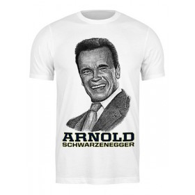 Мужская футболка с принтом Arnold Schwarzenegger в Санкт-Петербурге,  |  | Тематика изображения на принте: 