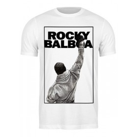 Мужская футболка с принтом Rocky Balboa в Санкт-Петербурге,  |  | 