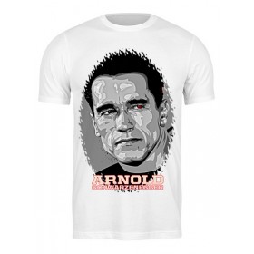Мужская футболка с принтом Arnold Schwarzenegger в Санкт-Петербурге,  |  | 