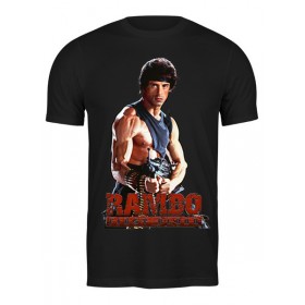 Мужская футболка с принтом Rambo в Санкт-Петербурге,  |  | 