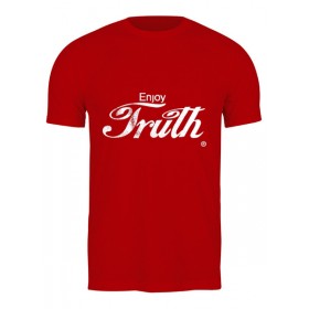 Мужская футболка с принтом Coca Cola Enjoy Truth в Санкт-Петербурге,  |  | Тематика изображения на принте: 