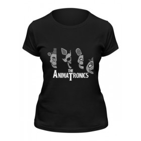 Женская футболка с принтом Animatronics (Пять ночей у Фредди) в Санкт-Петербурге,  |  | 