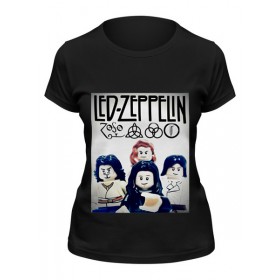 Женская футболка с принтом Led Zeppelin - toys в Санкт-Петербурге,  |  | 