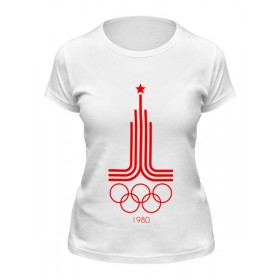Женская футболка с принтом Олимпиада 80 в Санкт-Петербурге,  |  | 