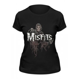Женская футболка с принтом Misfits band в Санкт-Петербурге,  |  | 
