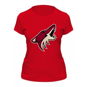 Женская футболка с принтом Arizona Coyotes в Санкт-Петербурге,  |  | 