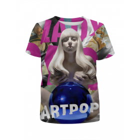 Футболка с полной запечаткой для мальчиков с принтом Lady Gaga ARTPOP в Санкт-Петербурге,  |  | Тематика изображения на принте: 