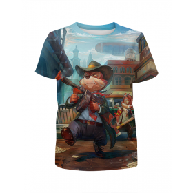 full_print_girl_tee с принтом Rescue Rangers в Санкт-Петербурге,  |  | 