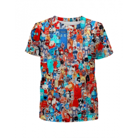 full_print_girl_tee с принтом Мульт в Санкт-Петербурге,  |  | 