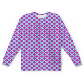 full_print_kids_sweatshirt с принтом Клетка цветная в Санкт-Петербурге,  |  | 