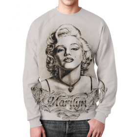 full_print_sweatshirt с принтом Marylin Monroe в Санкт-Петербурге,  |  | 