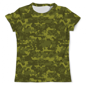 full_print_tee с принтом Digital Camouflage Design в Санкт-Петербурге, Футболка с нанесением полноцветного изображения по всей поверхности может быть выполнена в двух вариантах - ХЛОПОК и СИНТЕТИКА. | Хлопок - ткань из 100% хлопка высшего качества пенье.  <br>Синтетика - ткань с высоким содержанием синтетического волокна (до 80%).  Материал хорошо тянется, имеет приятную на ощупь фактуру | 