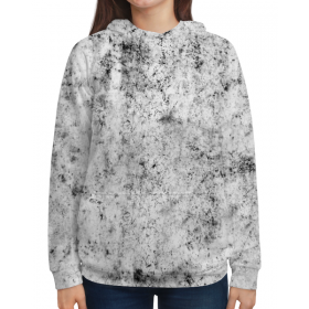 full_print_woman_hoodie с принтом Мраморный узор в Санкт-Петербурге,  |  | 