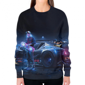 full_print_woman_sweatshirt с принтом Марти Макфлай (Назад в Будущее) в Санкт-Петербурге,  |  | 