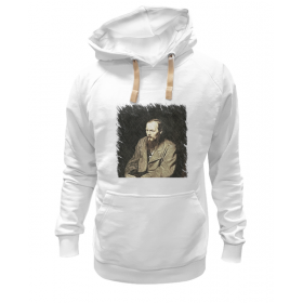 hoodie с принтом Достоевский в Санкт-Петербурге,  |  | Тематика изображения на принте: 