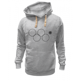 hoodie с принтом Олимпийские кольца в Сочи 2014 в Санкт-Петербурге,  |  | Тематика изображения на принте: 