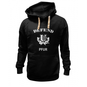 hoodie с принтом Defend PFUR в Санкт-Петербурге,  |  | Тематика изображения на принте: 