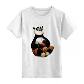 kids_tee с принтом Кунг фу панда в Санкт-Петербурге,  |  | 