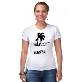 Женская футболка стрэйч с принтом Баффи (Buffy) в Санкт-Петербурге,  |  | 