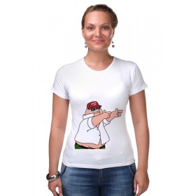 Женская футболка стрэйч с принтом Питер Гриффин в Санкт-Петербурге,  |  | 
