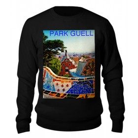 sweatshirt с принтом Парк Гуэль Барселона в Санкт-Петербурге,  |  | 