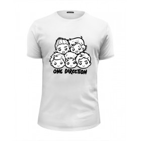 Мужская футболка Premium с принтом One Direction в Санкт-Петербурге, Белый, черный, серый меланж, голубой: 100% хлопок, плотность 160 гр. Остальные цвета: 92% хлопок, 8% лайкра, плотность 170-180гр. |  | 