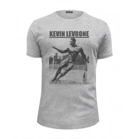 Мужская футболка Premium с принтом Kevin Levrone / Кевин Леврон в Санкт-Петербурге, Белый, черный, серый меланж, голубой: 100% хлопок, плотность 160 гр. Остальные цвета: 92% хлопок, 8% лайкра, плотность 170-180гр. |  | 