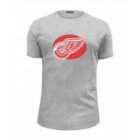 Мужская футболка Premium с принтом Detroit Red Wings / NHL USA в Санкт-Петербурге, Белый, черный, серый меланж, голубой: 100% хлопок, плотность 160 гр. Остальные цвета: 92% хлопок, 8% лайкра, плотность 170-180гр. |  | 