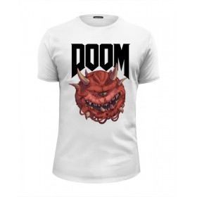Мужская футболка Premium с принтом Doom game в Санкт-Петербурге, Белый, черный, серый меланж, голубой: 100% хлопок, плотность 160 гр. Остальные цвета: 92% хлопок, 8% лайкра, плотность 170-180гр. |  | Тематика изображения на принте: 