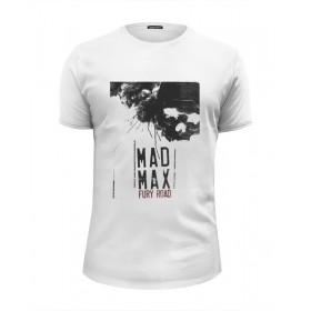 Мужская футболка Premium с принтом Mad Max / Безумный Макс в Санкт-Петербурге, Белый, черный, серый меланж, голубой: 100% хлопок, плотность 160 гр. Остальные цвета: 92% хлопок, 8% лайкра, плотность 170-180гр. |  | 