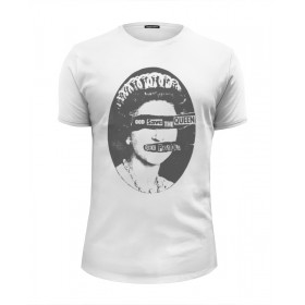 Мужская футболка Premium с принтом Sex Pistols в Санкт-Петербурге, Белый, черный, серый меланж, голубой: 100% хлопок, плотность 160 гр. Остальные цвета: 92% хлопок, 8% лайкра, плотность 170-180гр. |  | 