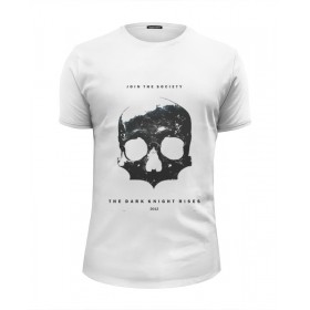 Мужская футболка Premium с принтом Dark Knight Rises в Санкт-Петербурге, Белый, черный, серый меланж, голубой: 100% хлопок, плотность 160 гр. Остальные цвета: 92% хлопок, 8% лайкра, плотность 170-180гр. |  | Тематика изображения на принте: 