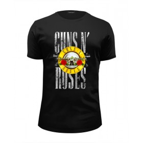 Мужская футболка Premium с принтом Guns N Roses в Санкт-Петербурге, Белый, черный, серый меланж, голубой: 100% хлопок, плотность 160 гр. Остальные цвета: 92% хлопок, 8% лайкра, плотность 170-180гр. |  | 