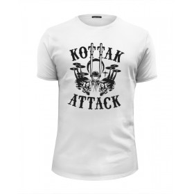 Мужская футболка Premium с принтом Kottak (ударник группы Scorpions) в Санкт-Петербурге, Белый, черный, серый меланж, голубой: 100% хлопок, плотность 160 гр. Остальные цвета: 92% хлопок, 8% лайкра, плотность 170-180гр. |  | 