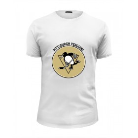 Мужская футболка Premium с принтом Pittsburgh Penguins в Санкт-Петербурге, Белый, черный, серый меланж, голубой: 100% хлопок, плотность 160 гр. Остальные цвета: 92% хлопок, 8% лайкра, плотность 170-180гр. |  | Тематика изображения на принте: 